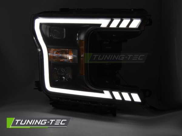 Přední světla s LED pro FORD F150 MK13 2017-2020 černá