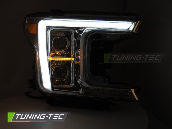 Přední světla full LED pro FORD F150 MK13 2017-2020 chrom