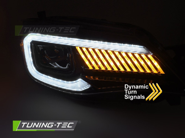 Přední světla s LED pro SUBARU WRX 2008-2014 černá