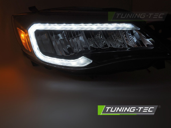 Přední světla s LED pro SUBARU WRX 2008-2014 černá