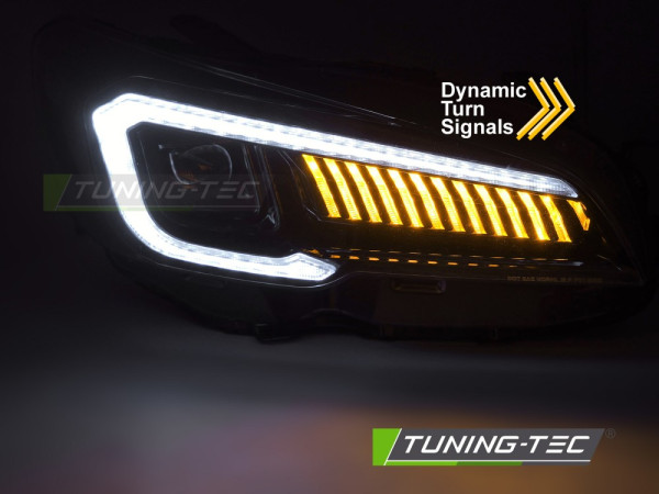 Přední světla s LED pro SUBARU WRX 2014-2022 černá