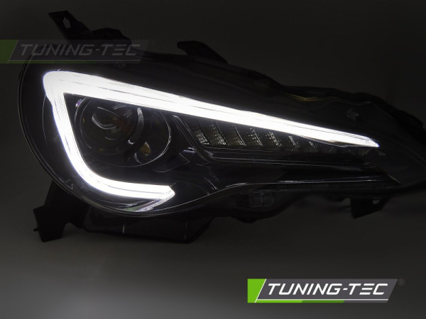 Přední světla s LED pro TOYOTA GT86 2012-2021 černá