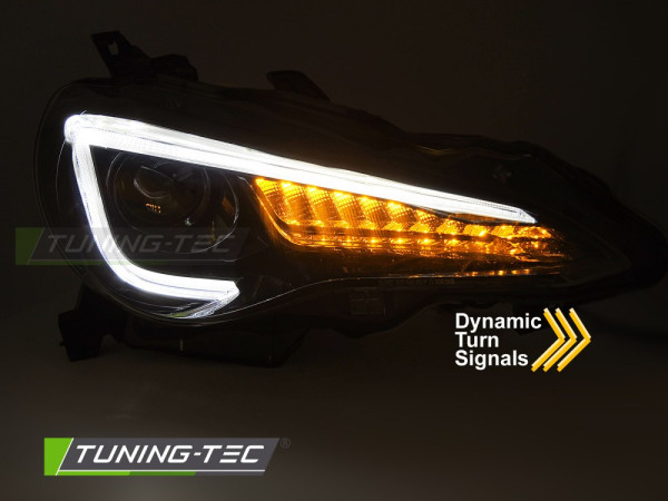 Přední světla s LED pro TOYOTA GT86 2012-2021 černá