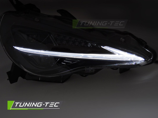 Přední světla s LED pro TOYOTA GT86 2012-2021 černá