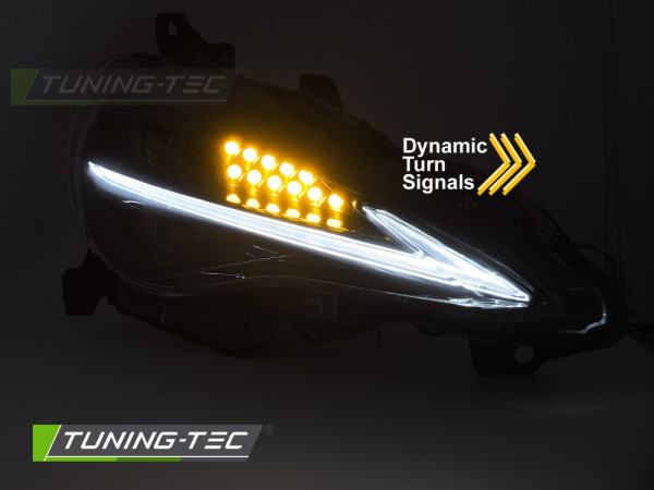 Přední světla s LED pro TOYOTA GT86 2012-2021 černá