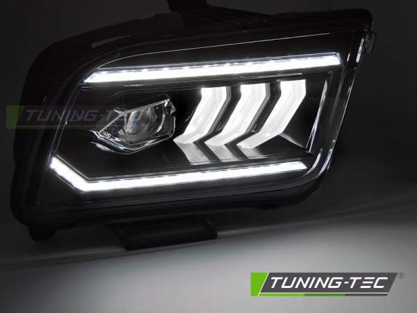 Přední světla s LED pro FORD MUSTANG 2004-2009 černá