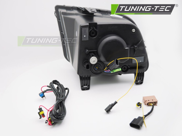 Přední světla s LED pro FORD MUSTANG 2004-2009 černá