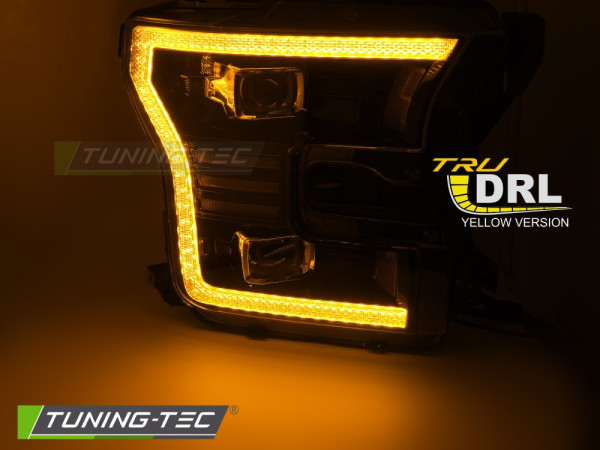 Přední světla LED pro FORD F150 MK13 2014-2017 černá