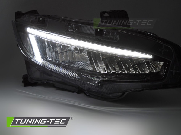 Přední světla LED pro HONDA CIVIC X 2016-2021 černá