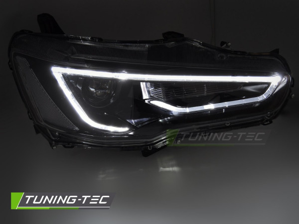 Přední světla LED pro MITSUBISHI LANCER 8 2008-2016 černá