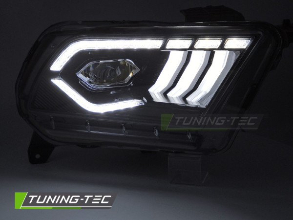 Přední světla s LED pro FORD MUSTANG 2010-2030 černá