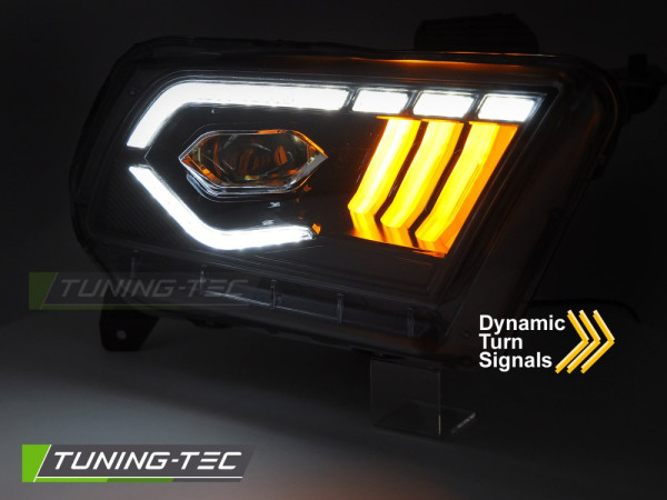 Přední světla s LED pro FORD MUSTANG 2010-2030 černá