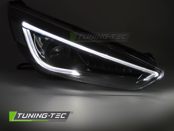 Přední světla s LED pro Ford FOCUS MK3 2014-2018 černá