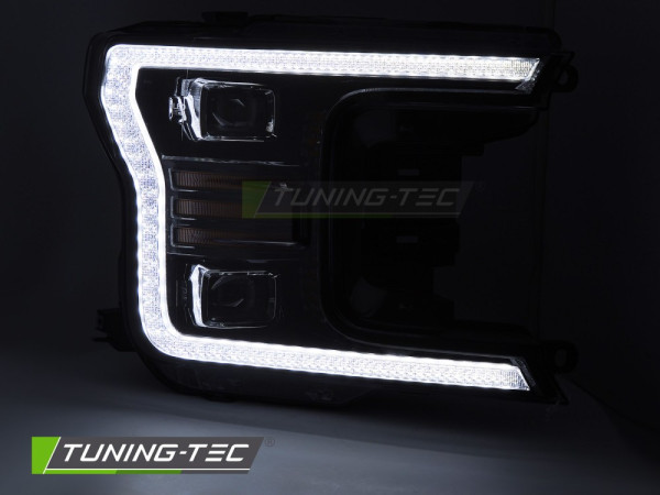 Přední světla s LED pro Ford F150 MK13 2017-2020 černá