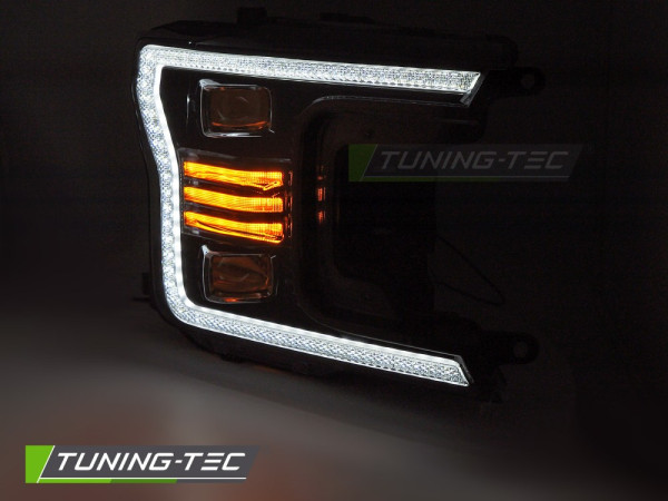 Přední světla s LED pro Ford F150 MK13 2017-2020 černá