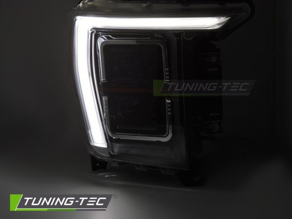 Přední světla s LED pro Ford F150 MK14 2020-2023 černá