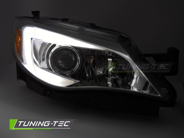 Přední světla s LED pro SUBARU WRX 2008-2014 chromová