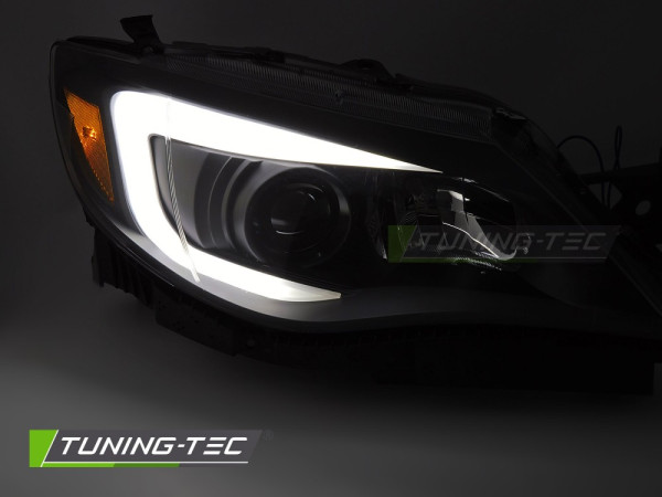 Přední světla s LED pro SUBARU WRX 2008-2014 černá