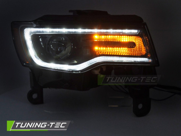 Přední světla s LED pro JEEP GRAND CHEROKEE 2016-2021 černá