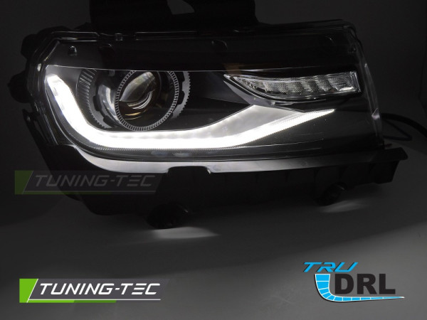 Přední světla s LED pro CHEVROLET CAMARO 2013-2015 černá