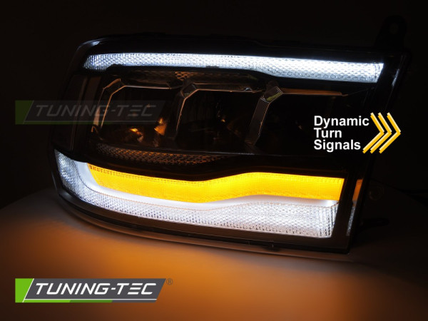 Přední světla s LED pro DODGE RAM 2009-2018 černá