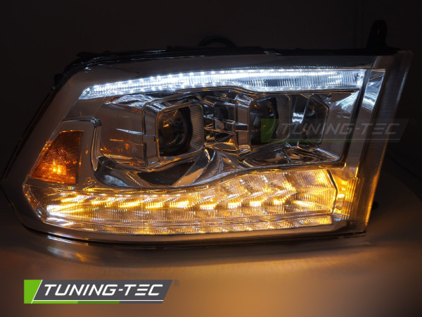 Přední světla s LED pro DODGE RAM 2009-2018 double chromová