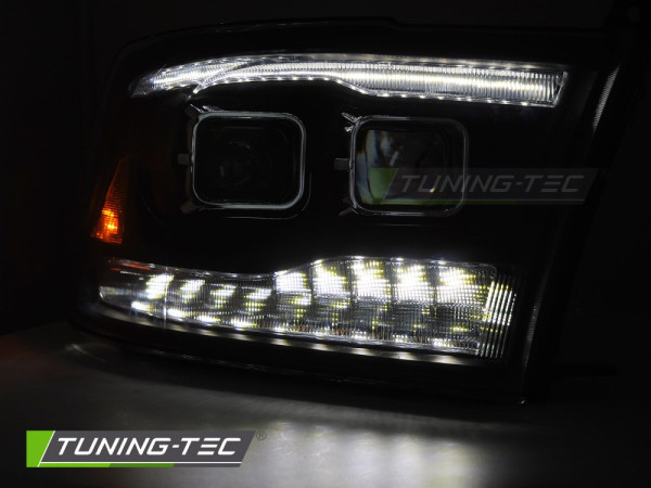 Přední světla s LED pro DODGE RAM 2009-2018 double černá