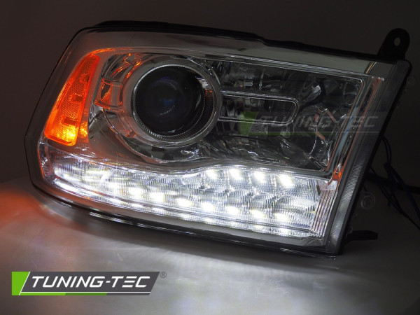 Přední světla s LED pro DODGE RAM 2009-2018 chromová