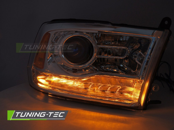 Přední světla s LED pro DODGE RAM 2009-2018 chromová