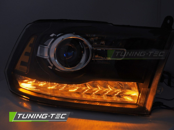 Přední světla s LED pro DODGE RAM 2009-2018 černá
