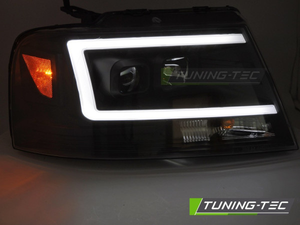 Přední světla s LED pro Ford F150 MK11 2004-2008 černá