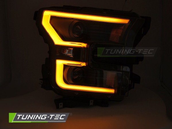 Přední světla s LED pro Ford F150 MK13 2014-2017 double černá
