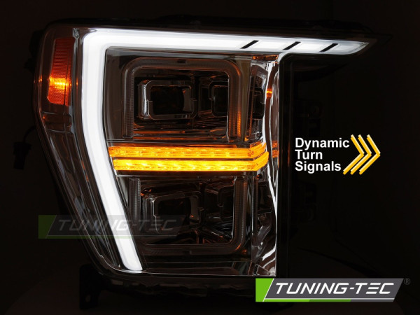 Přední světla s LED pro Ford F150 MK13 2020-2023 chromová