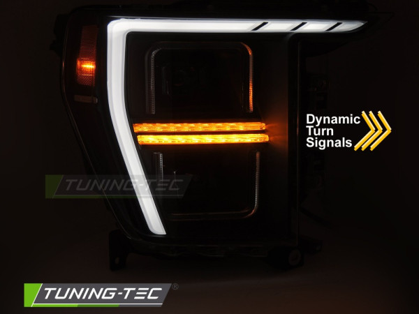 Přední světla s LED pro Ford F150 MK13 2020-2023 černá
