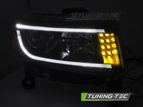 Přední světla s LED pro JEEP GRAND CHEROKEE 2014-2016 černá