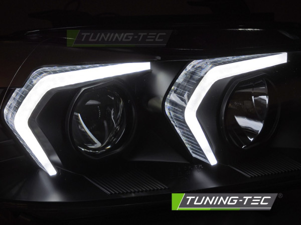 Přední světla s LED pro BMW E90/E91 2005-2008 černá
