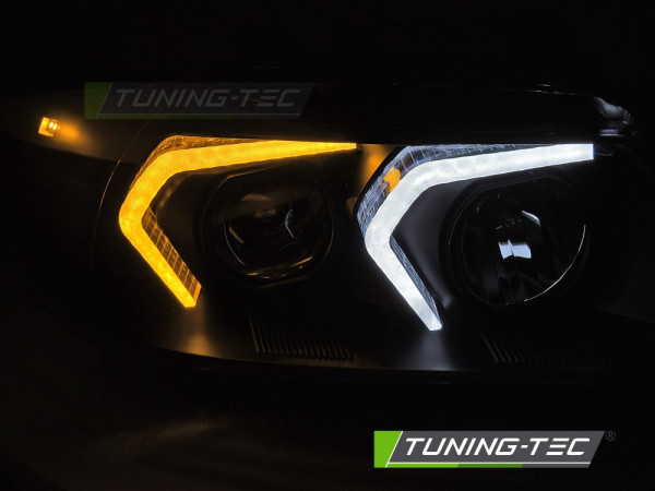 Přední světla s LED pro BMW E90/E91 2005-2008 černá