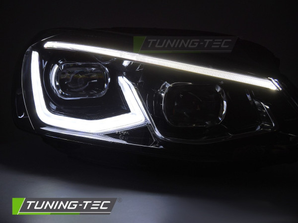 Přední světla s LED pro VW Golf 7 2017-2019 černá