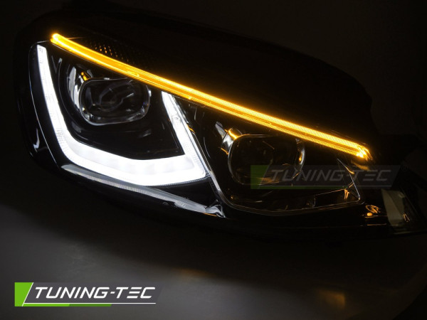Přední světla s LED pro VW Golf 7 2017-2019 černá