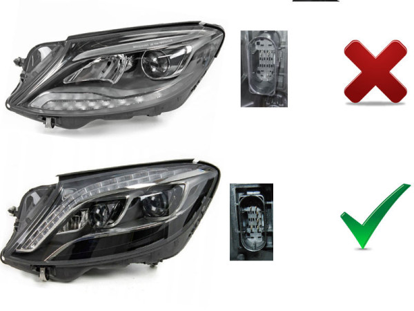 Přední světla s LED pro Mercedes-Benz S W222 2013-2017 černá