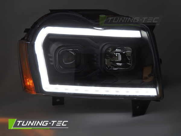 Přední světla s LED pro JEEP GRAND CHEROKEE 2005-2008 černé