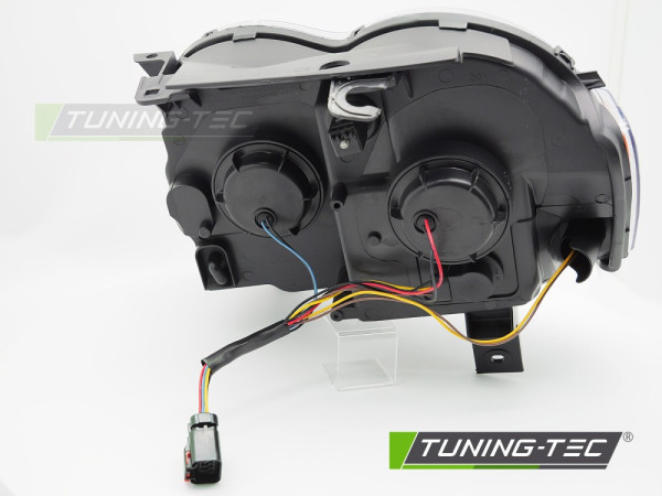 Přední světla s LED pro JEEP GRAND CHEROKEE 2005-2008 černé