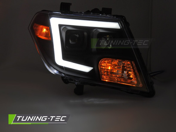 Přední světla s LED pro NISSAN FRONTIER 2010-2014 černá