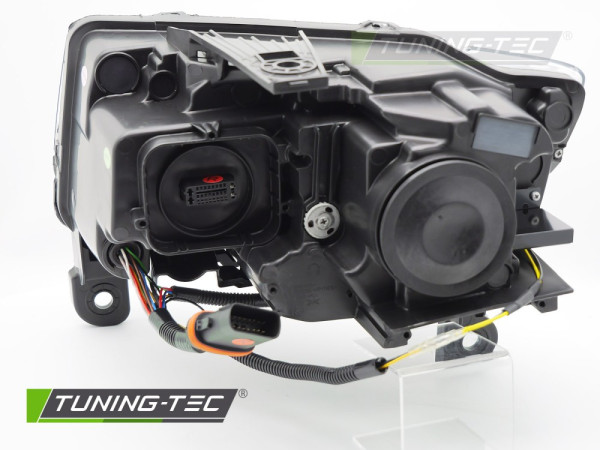 Přední světla s LED, LED denní světla, pro JEEP GRAND CHEROKEE 2014-2021 černá
