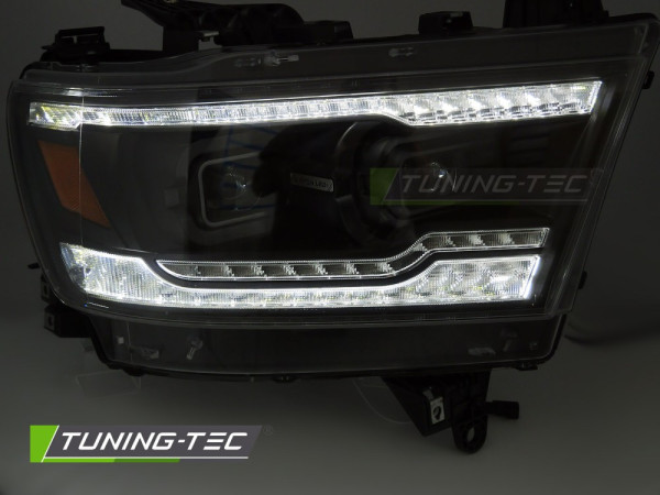 Přední světla LED pro DODGE RAM 2019-2022 černá