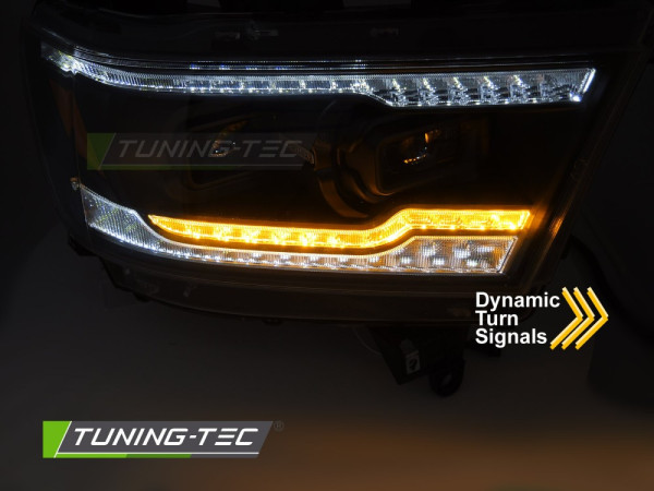 Přední světla LED pro DODGE RAM 2019-2022 černá