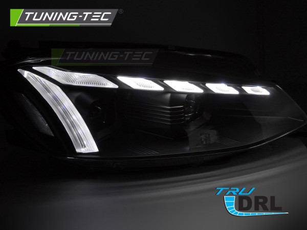 Přední světla s LED pro VW GOLF 7 2017-2019 černá