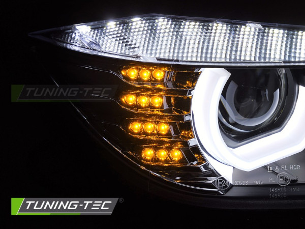 Přední světla s U-TYPE LED pro BMW F30/F31 2011-2015 černá
