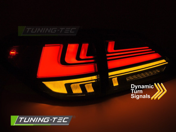 Zadní světla LED, dynamický blinkr, pro LEXUS RX III 350 2009-2012 kouřová