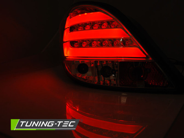 Zadní světla s LED PEUGEOT 207 3D/5D 2006-2009 chromová